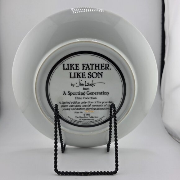 The Hamilton‎ Collection Limited Edition Like Father Like Son Collector Plate - Picture 2 of 5
